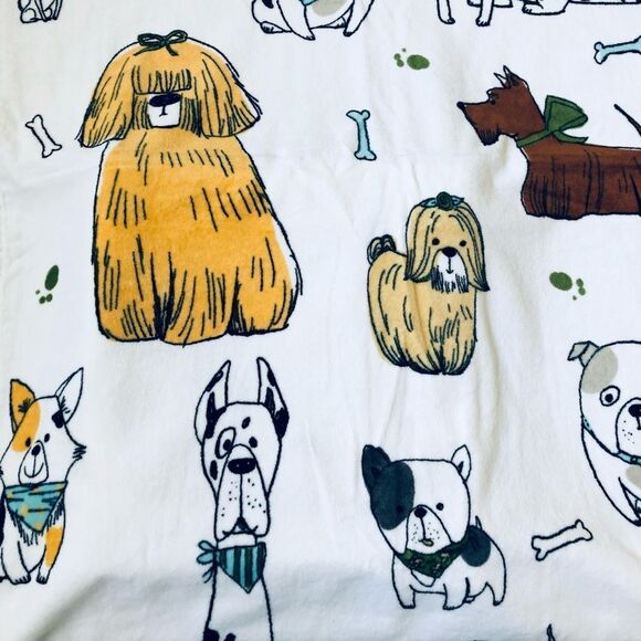 Whimsical Dog Cartoon Print 3-pc Bath Towels Set - Picture 3 of 5